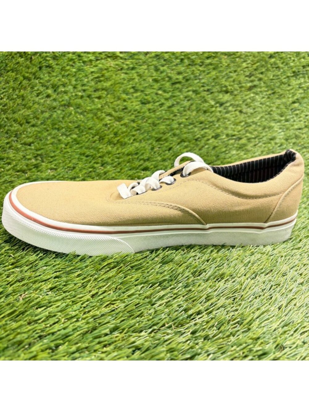 Vans Era 59 Mens Size 8.5 Khaki White Athletic Walking Skateboard Shoes Sneakers - Picture 2 of 10